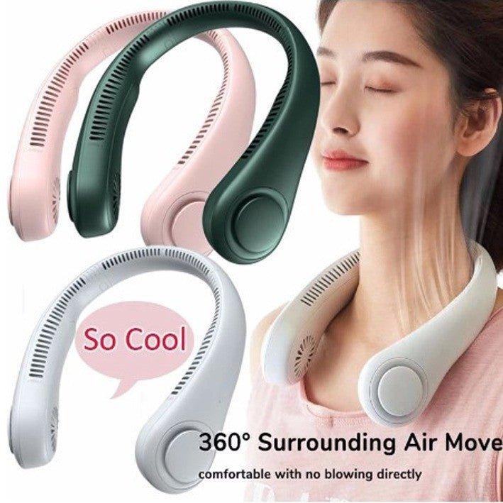 🔥 Beat the Summer Heat – 360° Hands-Free Portable Neck Fan! 🔥